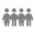 four people standing side by side Icon