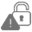 Padlock with Warning Icon