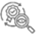  Magnifying Glass with Gear and Check Mark Icon
