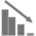 Bar Chart with Arrow Down Icon