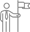 Person Holding Flag Icon